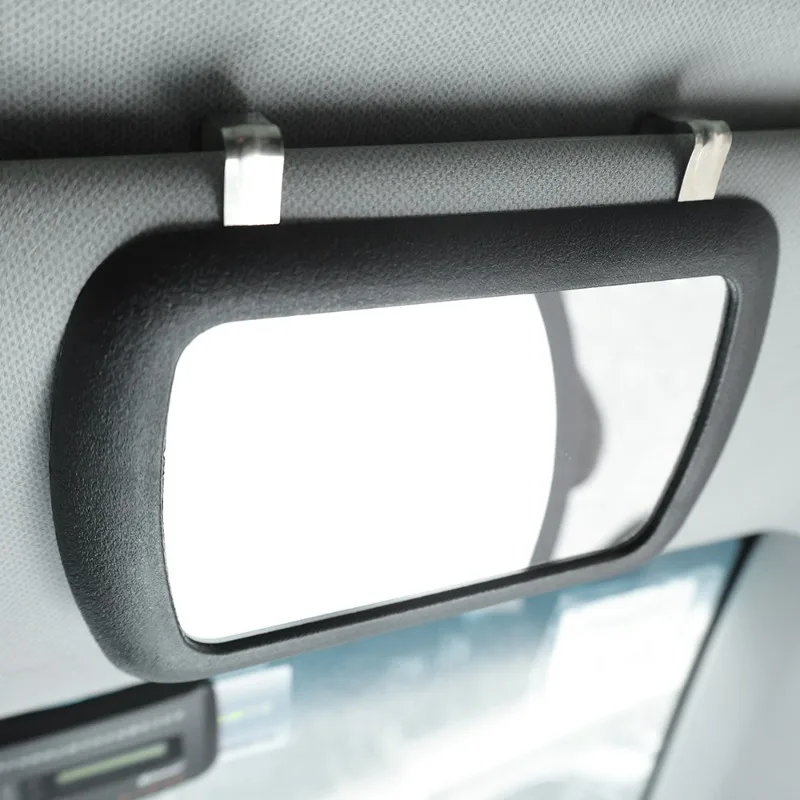 Car Sunshade Makeup Mirror Clip-on Car Vanity Mirror Universal Automatic Interior Sun Visor Accessories HD Glass Mirror Surface