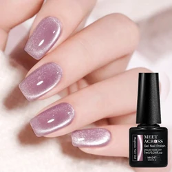 7ml Moonlight Cat Magnetic Gel Nail Polish Silver Pink Blue Nails Semi-Permanent Nail Art Soak Off UV LED Gel Varnish Manicure