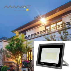 LED floodlight,courtyard factory outdoor IP66 wall light, high brightness and stable AC220V, waterproof stage light, floodlight