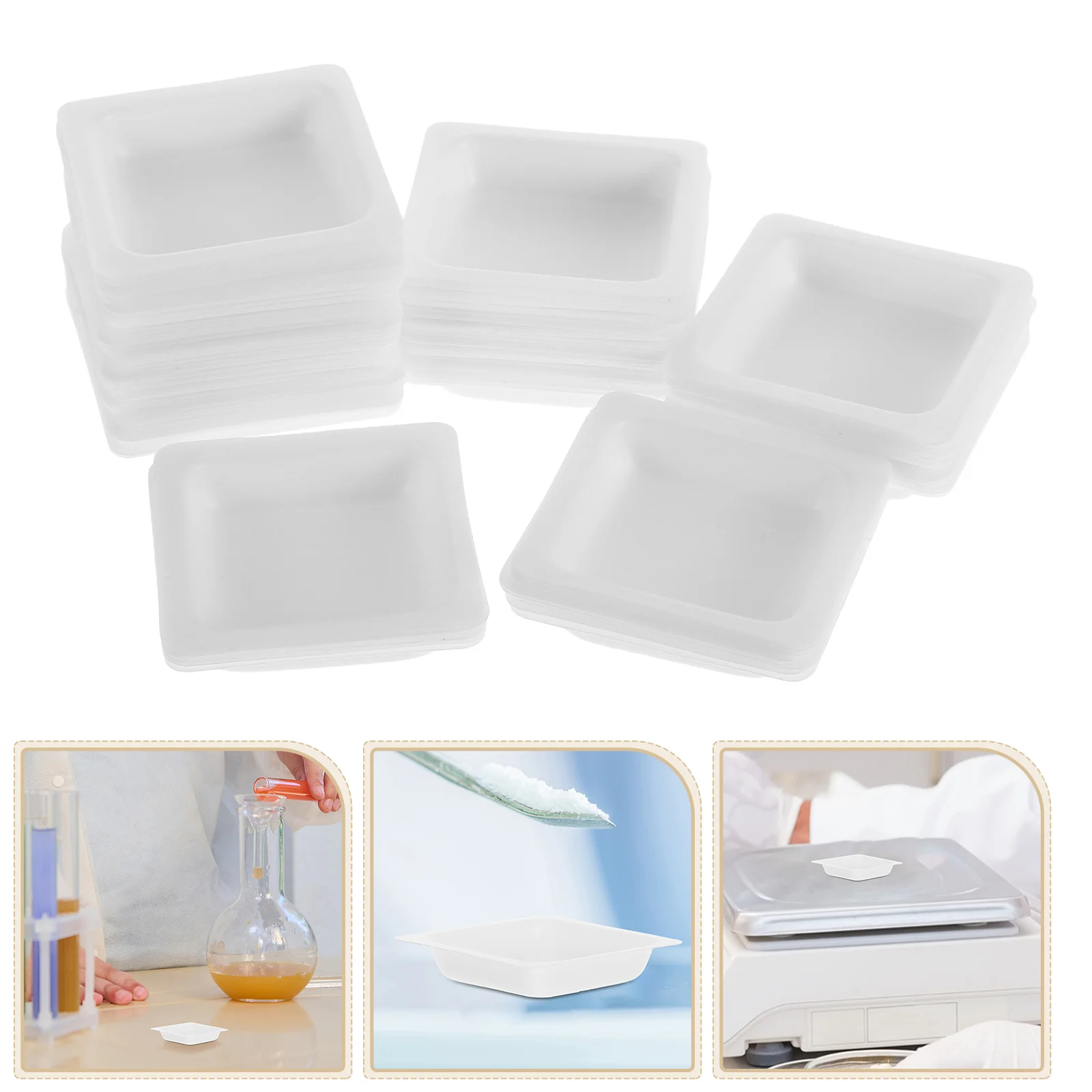 Dish Drying Rack Weighing Plastic Boats Ship Baby Food Storage Containers White Lab Equipment