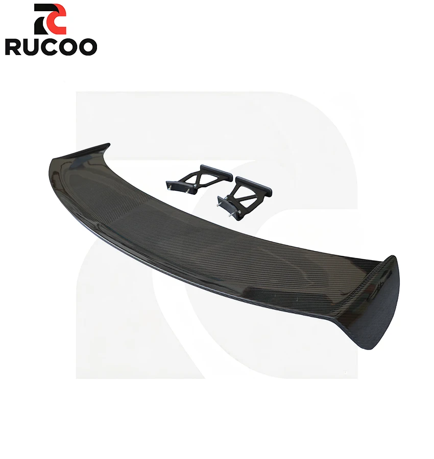 Lightweight 3K Dry Carbon Fiber GT4 Style Rear Spoiler For Porsche 982 718 Cayman Boxster Race Look Trunk Tail Wing Accessories