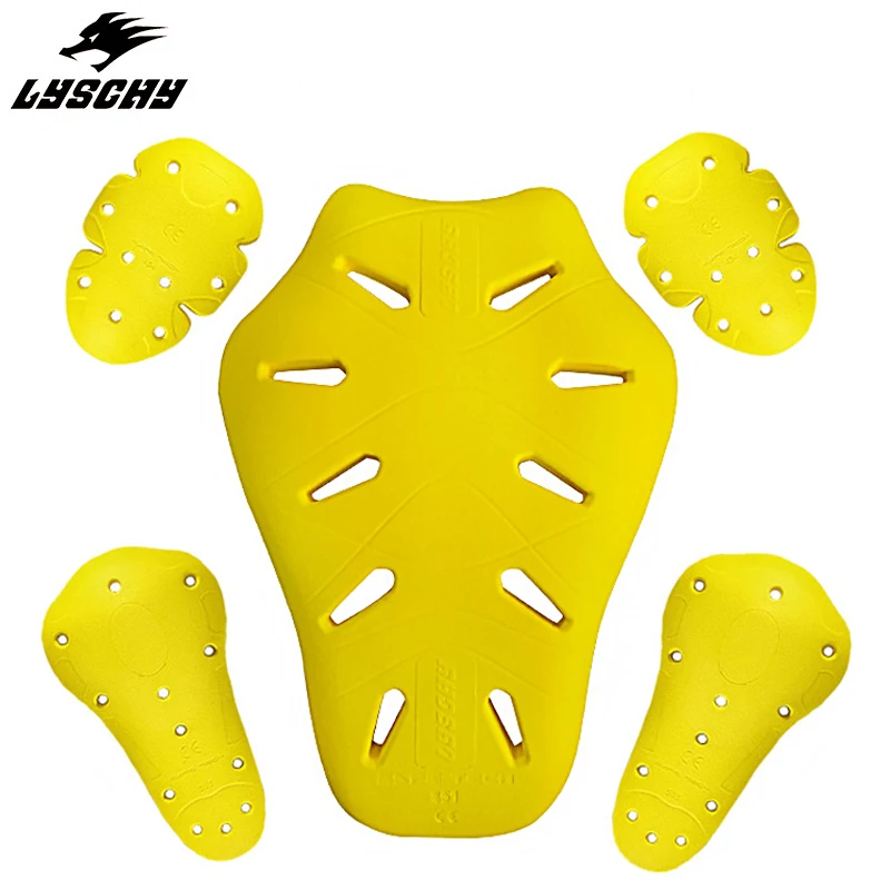 

LYSCHY Motorcycle Jacket Pads Built-in CE Certified Pads Motocross Racing Back Pads Moto Clothing Insert Armor Protection Pads 5