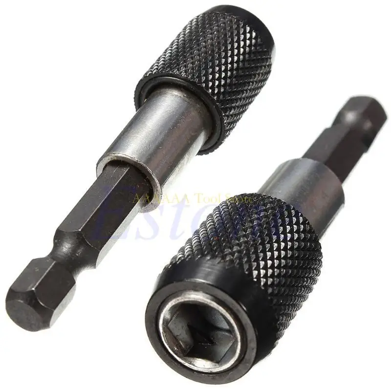 

A2BE 1/4" 60mm Shank Quick Release Drill Screw Screwdriver Bit Holder