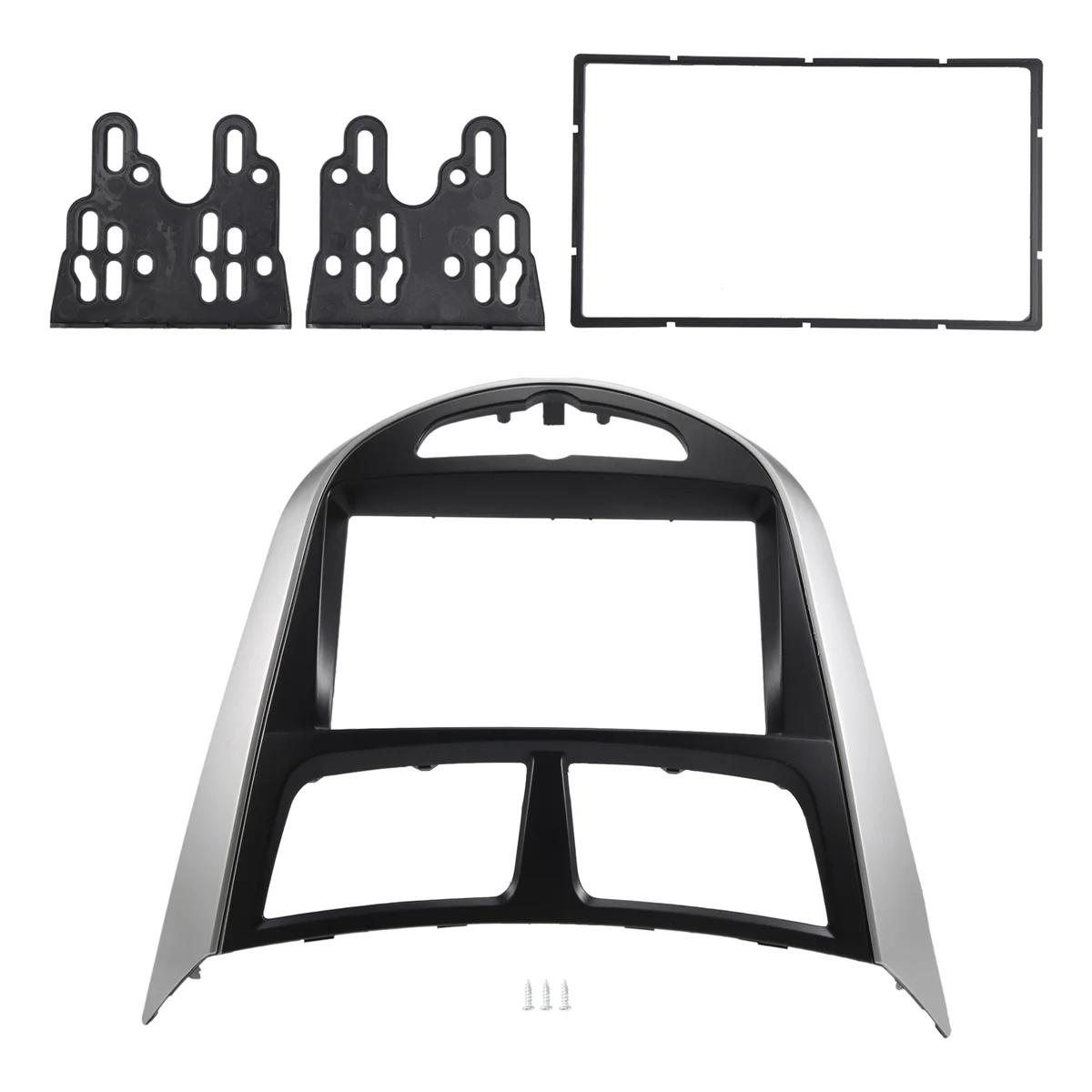 Car Refitting Radio Fascia Frame Panel DVD Trim Kit for HYUNDAI I-25 I25 Accent Solaris Verna 2DIN Dash Stereo Interface,2 Din