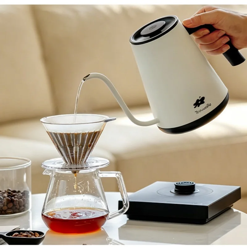 NEW Timemore Electric Gooseneck Pour Over Coffee Kettle Fish Pro X Temperature Control Black White Limited Edition Elysia Tan