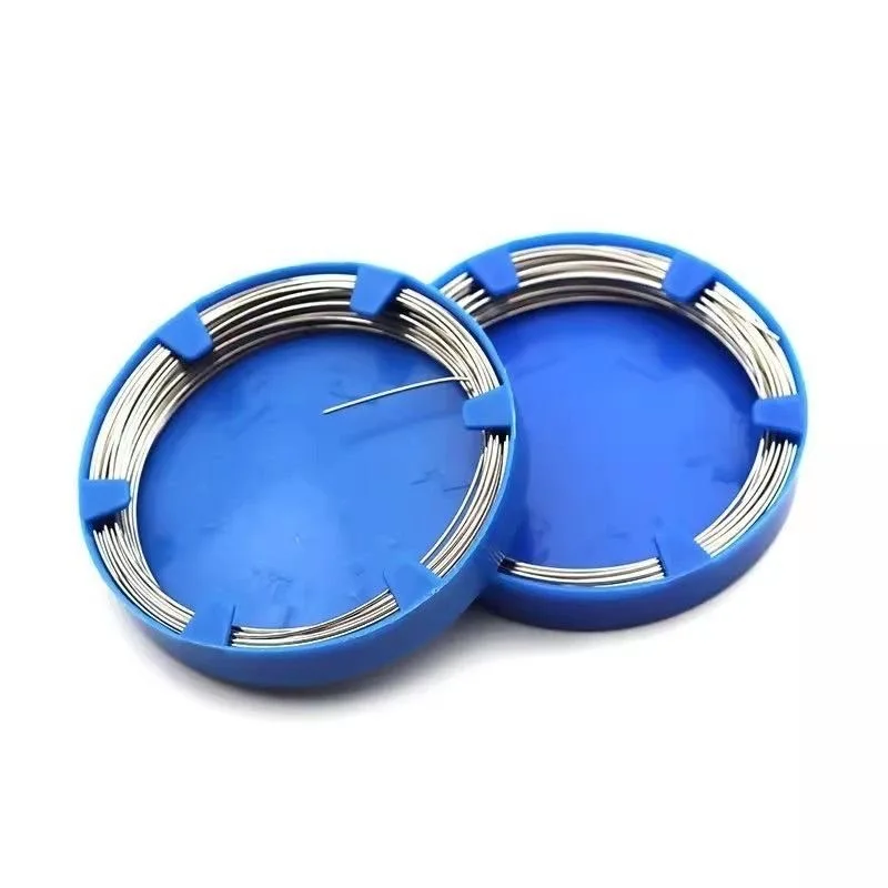 1 Doos/Roll Tandheelkundige Orthodontie Ronde Rvs 0.5-1.6mm Boog Draad Tandarts Orale materialen Tanden Chirurgische instrumenten