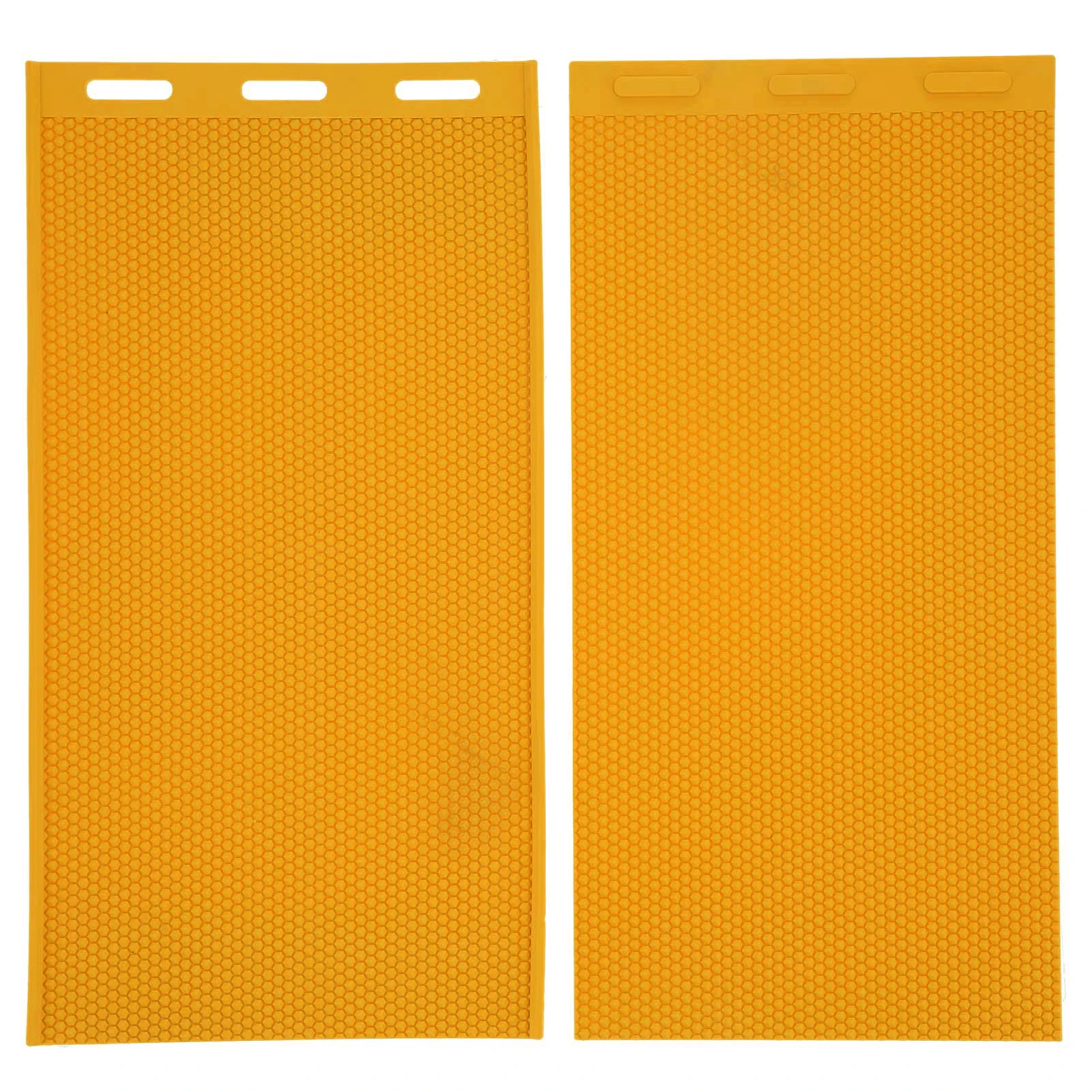 2Pcs 5.4mm Beeswax Press Mold DIY Rubber Comb Foundation Sheet Beekeeping Accessory Yellow