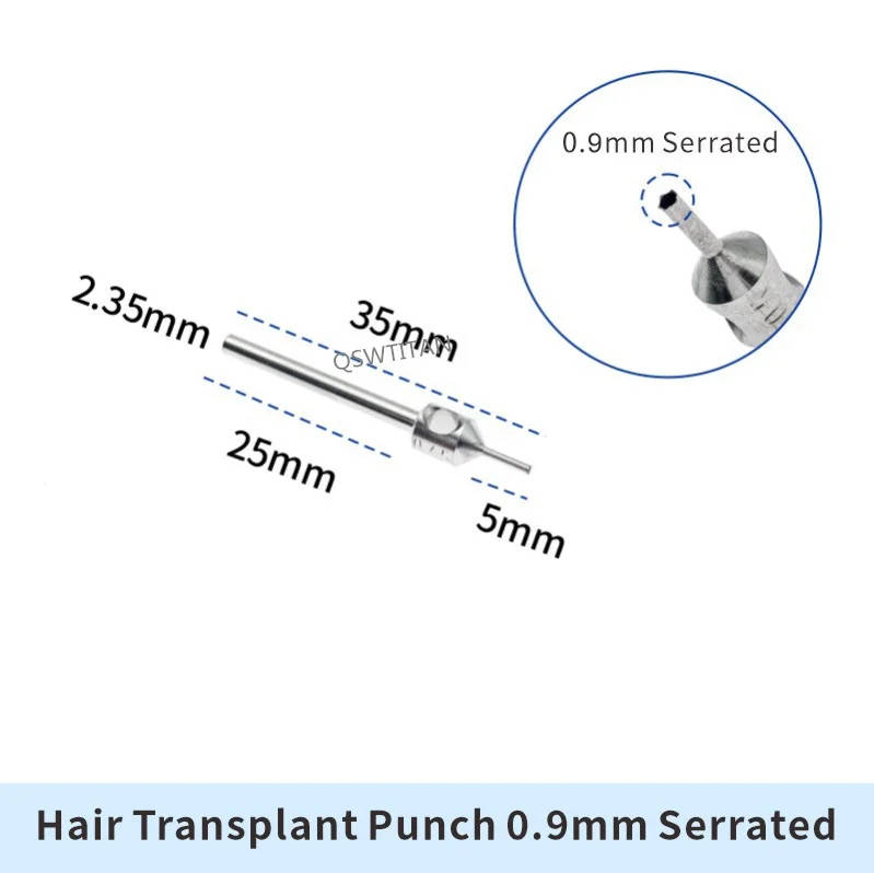 Hair Transplant Punch Serrated Hair transplant Punch Hair Follicle Extraction Tool