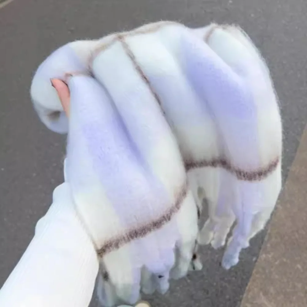 

Темпераментный клетчатый шерстяной шарф с кисточками в корейском стиле, утепленные зимние кашемировые шарфы, теплая элегантная женская шаль, женская