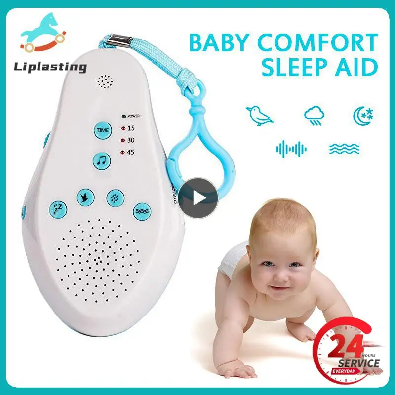 Instrumento infantil para dormir, novo estilo, máquina inteligente de ruído branco, sono com 6 sons calmantes, desligamento automático, música, instrumento de auxiliares para dormir