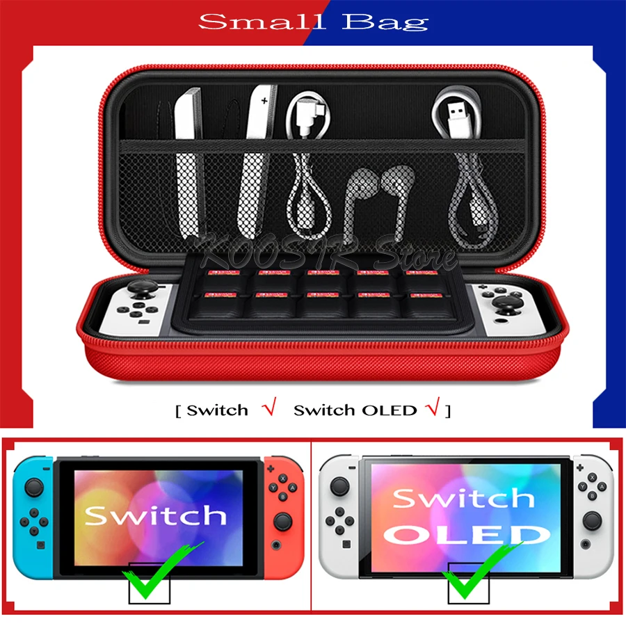 Nintend Switch / OLED Travel Hard Shell Carrying Case Portable Storage Bag for Nintendo Switch / OLED Console Game Accessories