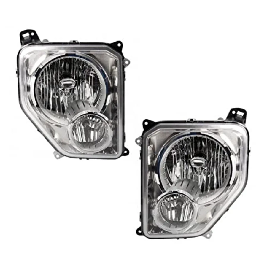 مجموعة مصابيح أمامية مكونة من قطعتين للسائق والركاب متوافقة مع إضاءة LED عالية السطوع لجيب ليبرتي 20082012 #1