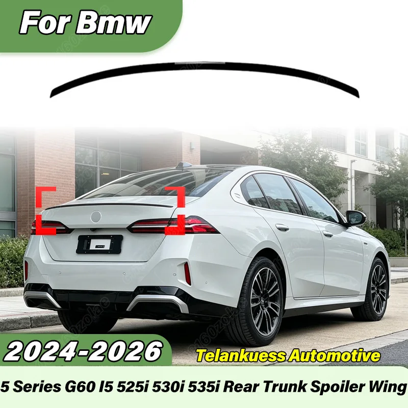 

For BMW 5 Series G60 I5 525i 530i 535i 2024 2025 2026 Automobile Radiant Night Edition Tail Spoiler Body Modification Kit