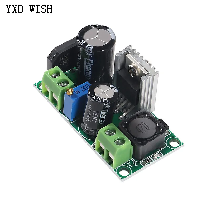 10pcs Low-voltage AC-DC Step-down Power Module DC-DC Adjustable Voltage Regulator LM2596HV Power Module  LM2596 Buck Converter
