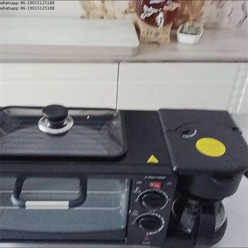 Multifunction Breakfast Machine 3 in 1 Electric Oven Household Cooker Toaster Sandwich Machine