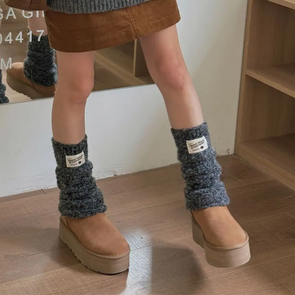 

Fashion Colorful Kintted Y2k Leg Warmers Winter Sweet Leg Warmer Women Soft Pile Up Scoks Warm Leg Cover Girls