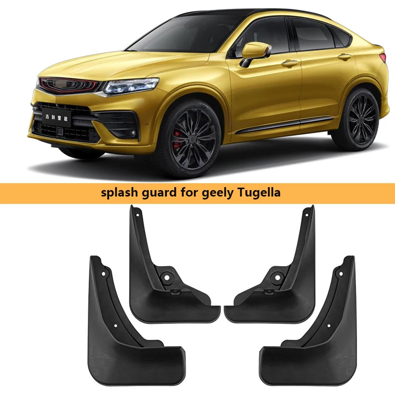 

Car Molded Mud Flaps For geely Tugella 2019-2020 Splash Guards Mudguards Mudflap Car Accessories