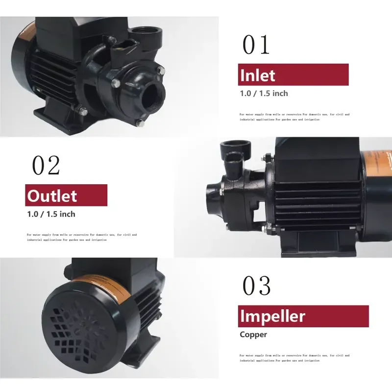 ZSQB-ADHY AC/DC Hybrid Solar-Powered Centrifugal Surface Pump with MPPT Controller 60000L/h Flow & 16m Head for Drinking