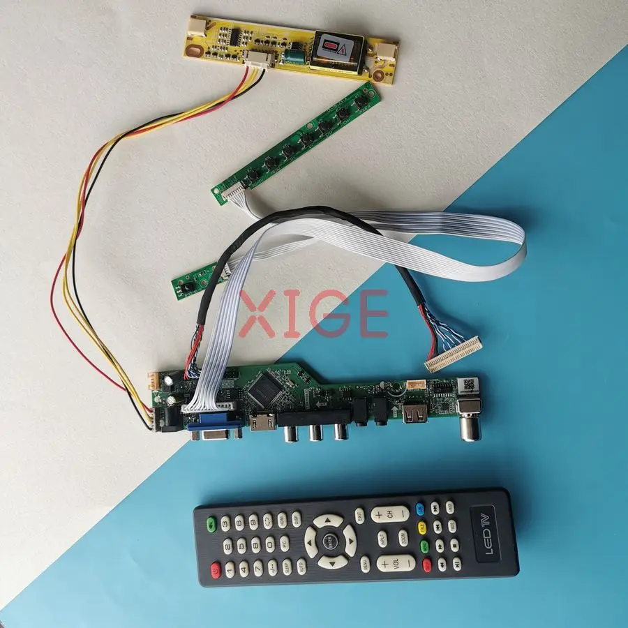 

For HSD190MEN4 LTM190ET01 LM190E08 M190EG02 Matrix Controller Board DIY Kit 1280x1024 LVDS-30Pin HDMI+VGA+AV+USB 2CCFL 1280*1024