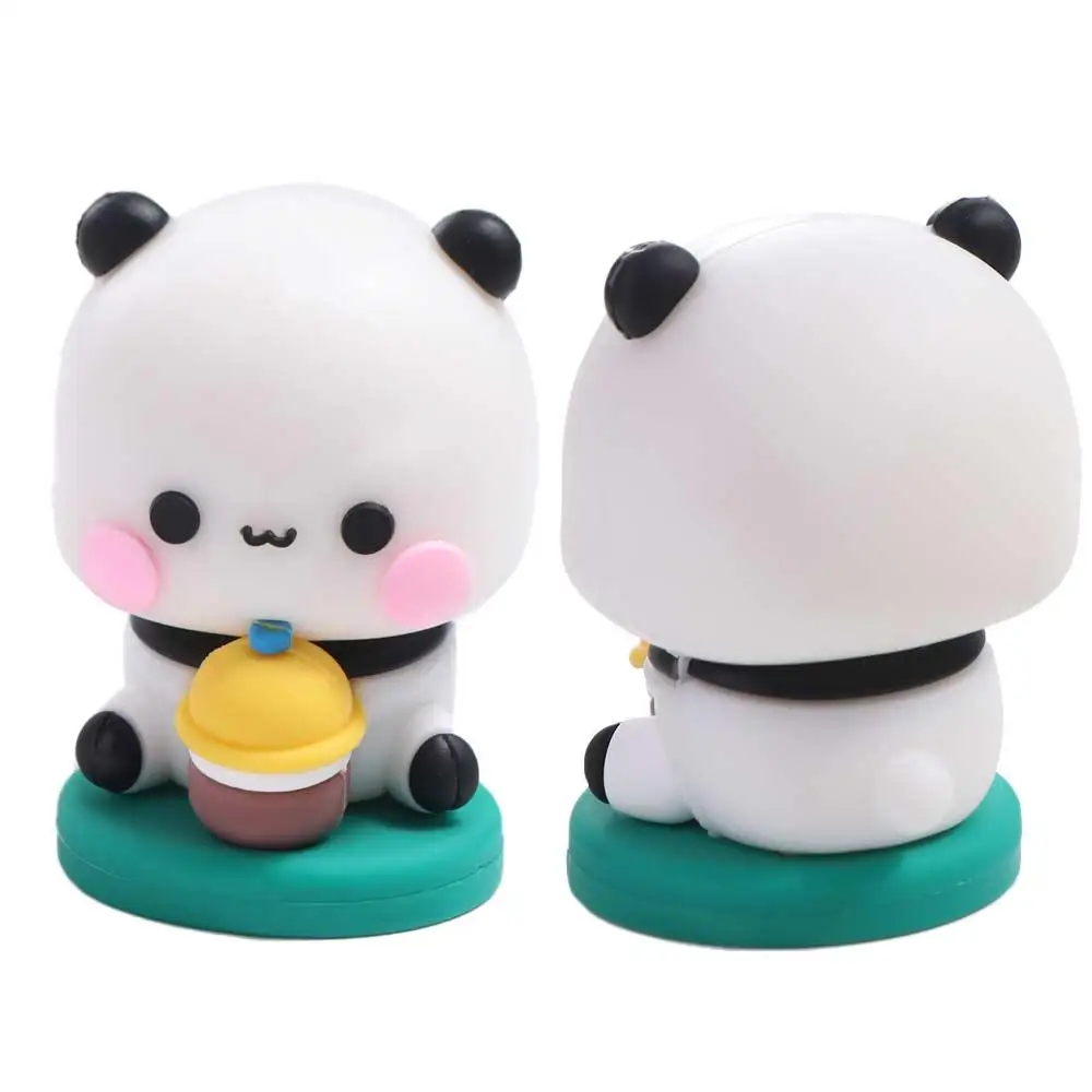 Anime figura bubu dudu panda urso figura panda colecionável bubu estatueta modelo boneca dos desenhos animados urso panda bubu dudu figura boneca