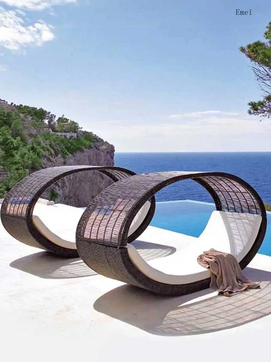 

Уличная кровать Ratten, вилла, клуб, бассейн, двор, сад, солнце морского пляжа, диван-кровать