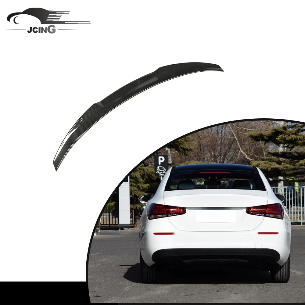 Carbon Fiber Rear Spoiler for Mercedes Benz A Class A180 A200 A250 A300 Sedan W177(V177) 2018