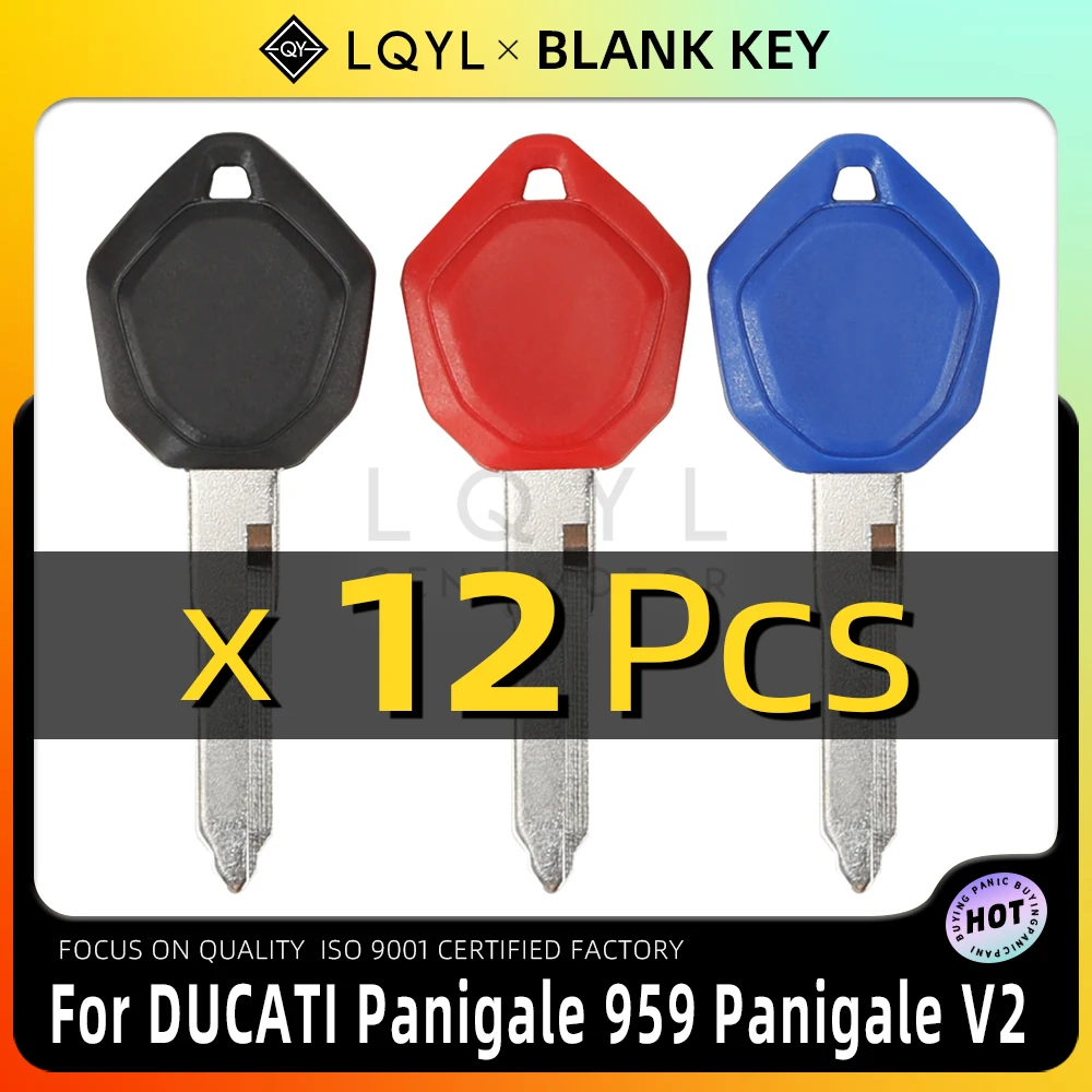 

LQYL 12 Pcs Motorcycle Key Uncut Blank Replacement KeysFor DUCATI Panigale 959 PanigaleV2 V2 Bayliss 2022