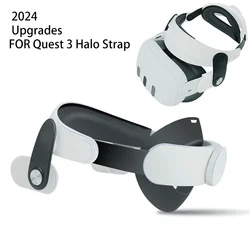 2024 Upgraded Lightweight Comfort Halo Strap - Premium PU Leather, Pressure-Free Adjustable Experience for Meta Quest 3