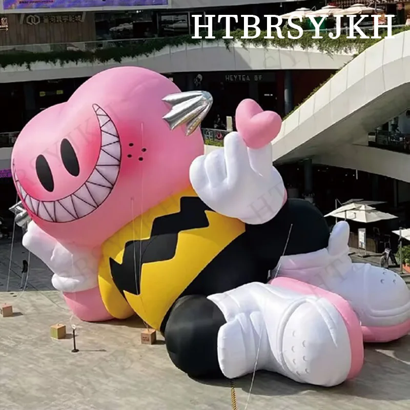 Inflatable cartoon cute macho BOY air model custom shopping mall outdoor advertising drainage punch American Chen props