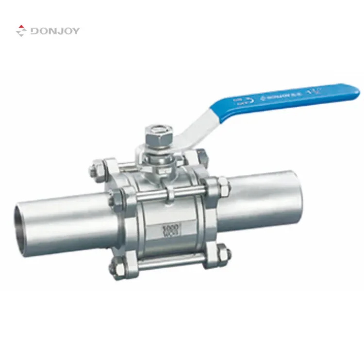 DONJOY manual industrial ball valve 3 piece stainless steel ball valve ball valve stainless steel