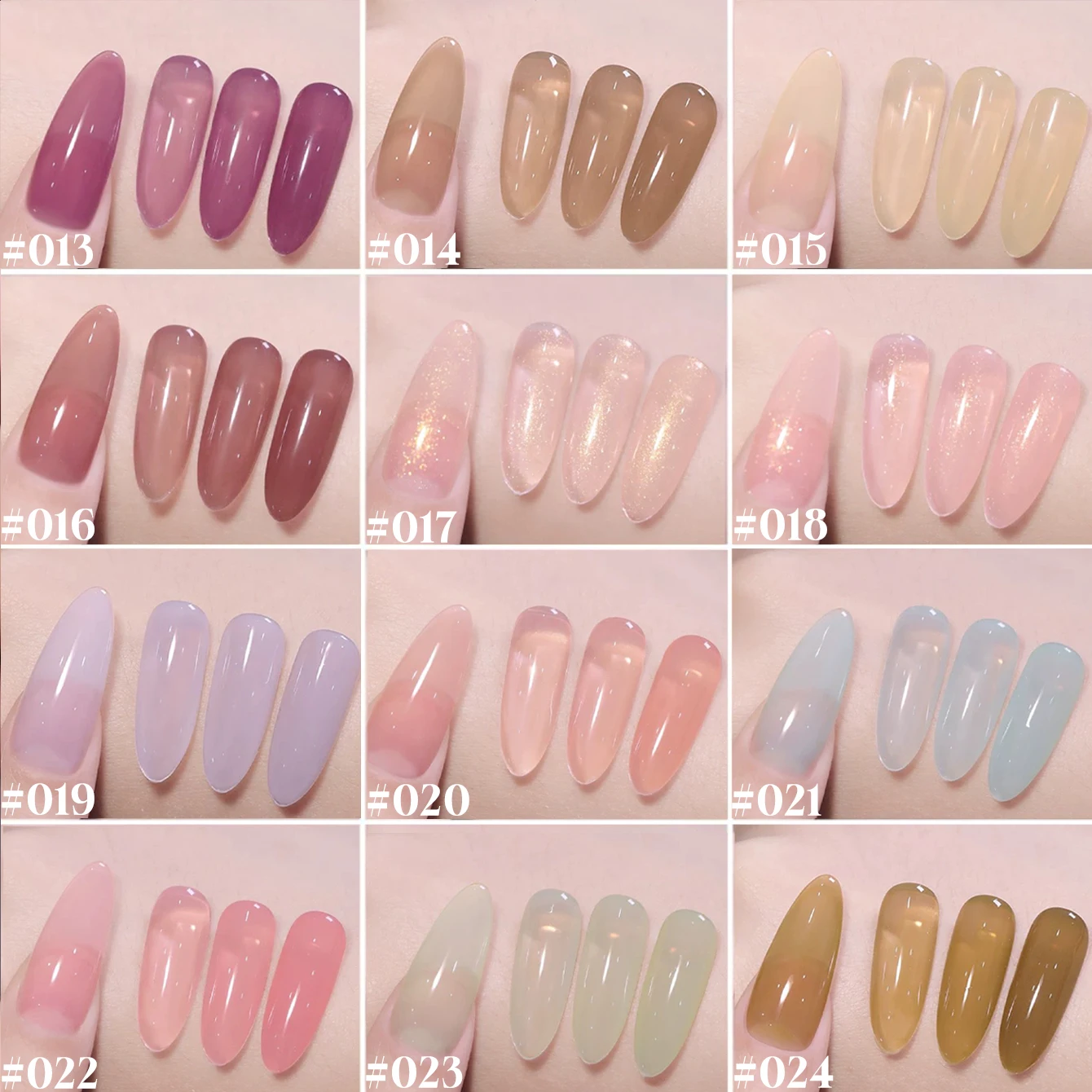 MIANEL 12 ミリリットルアイスクリアジェルマニキュアスタイルトップ販売ジェルポリッシュピンク爪青爪白爪夏の爪