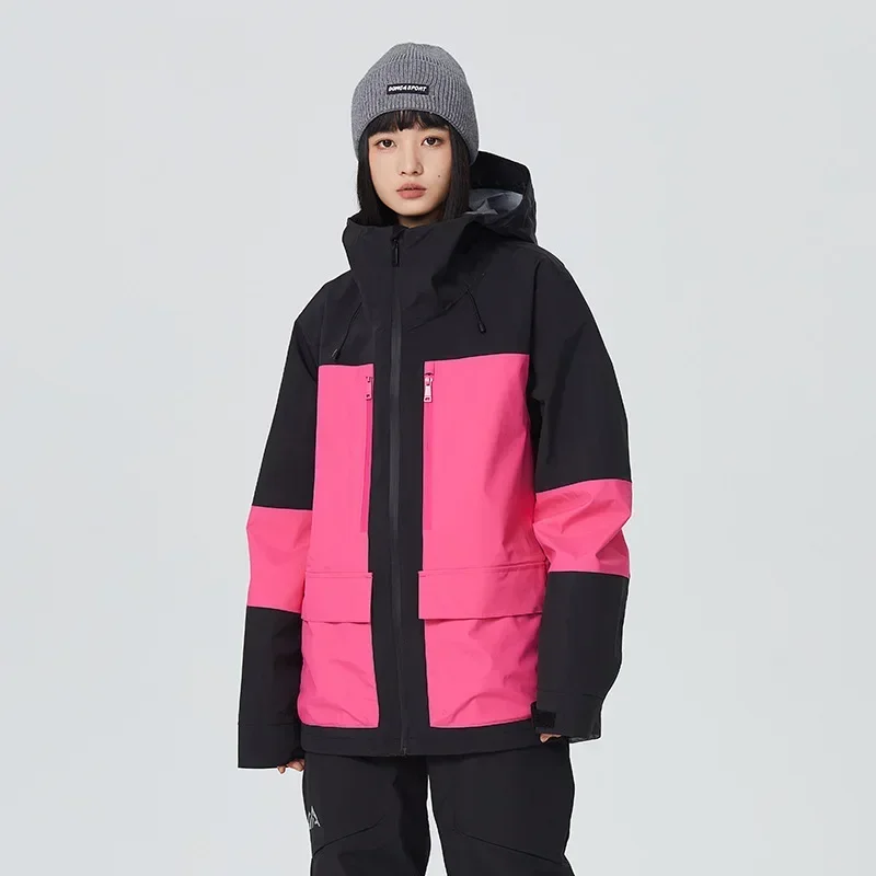 Chaquetas de esquí impermeables para hombre y mujer, ropa de nieve a prueba de viento, abrigos deportivos de snowboard para pareja, novedad de 2025