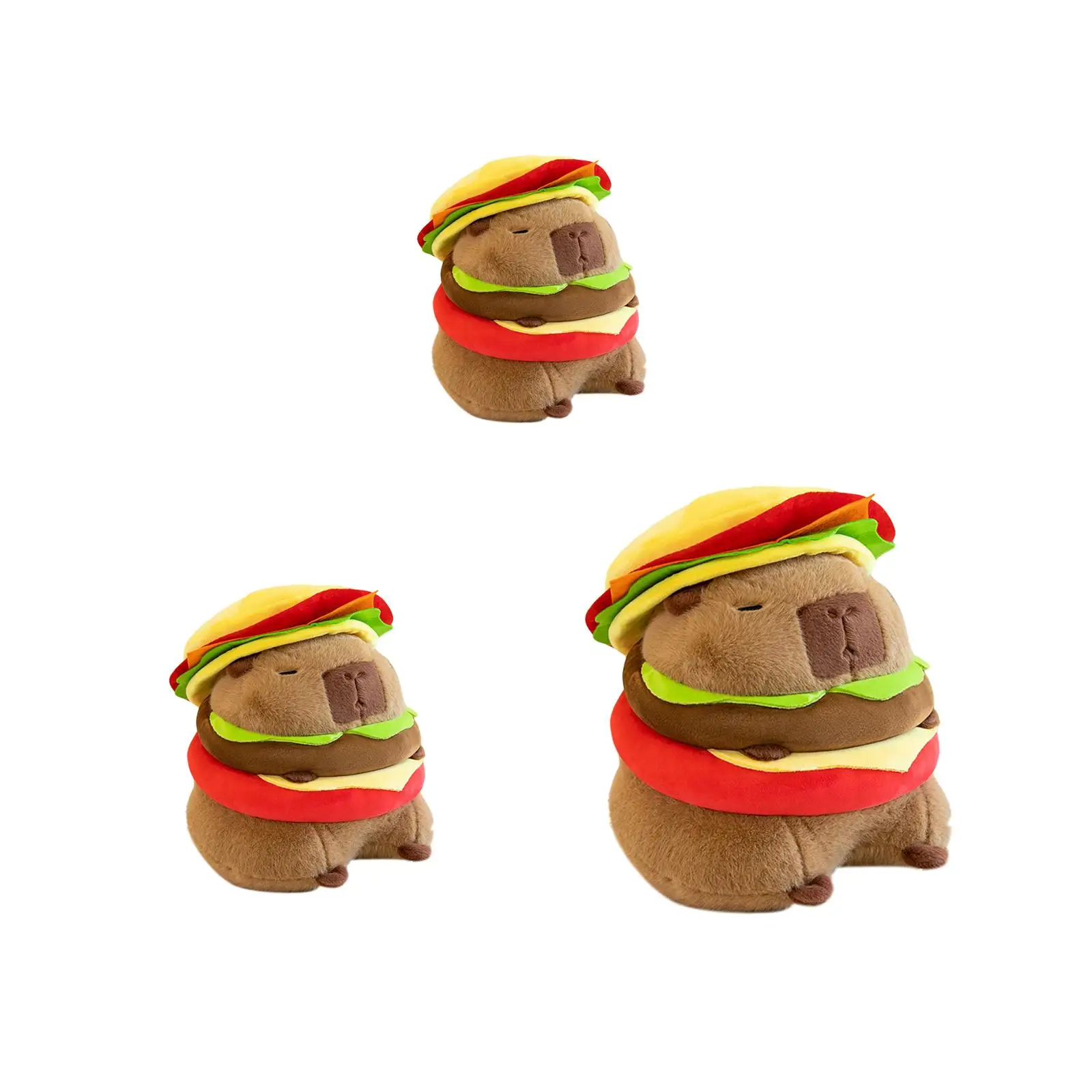 Plush  Capybara Toy Huggable Comfortable Lovely Sofa Capybara Figure for Girls Boys Family Adults Teens Birthday Gifts