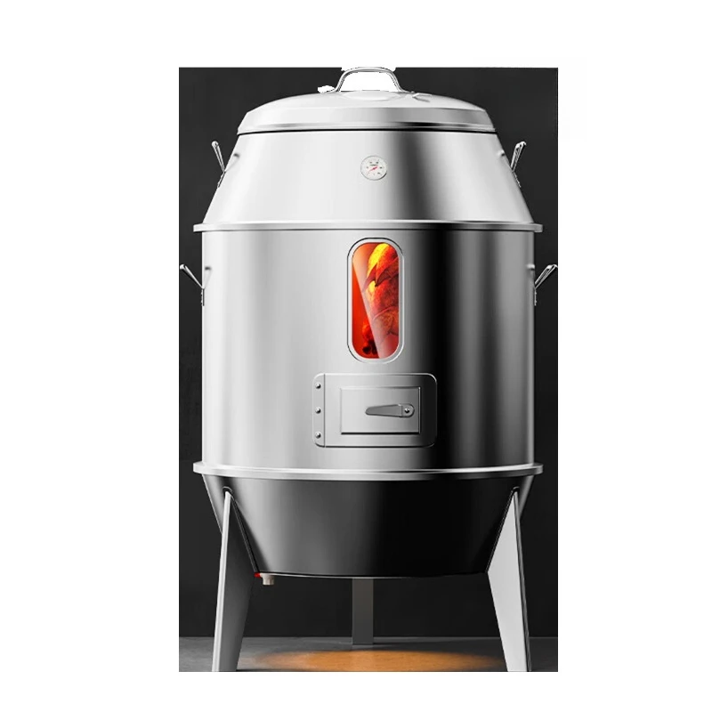 Commercial charcoal roast duck hanging furnace stainless steel oven three layers