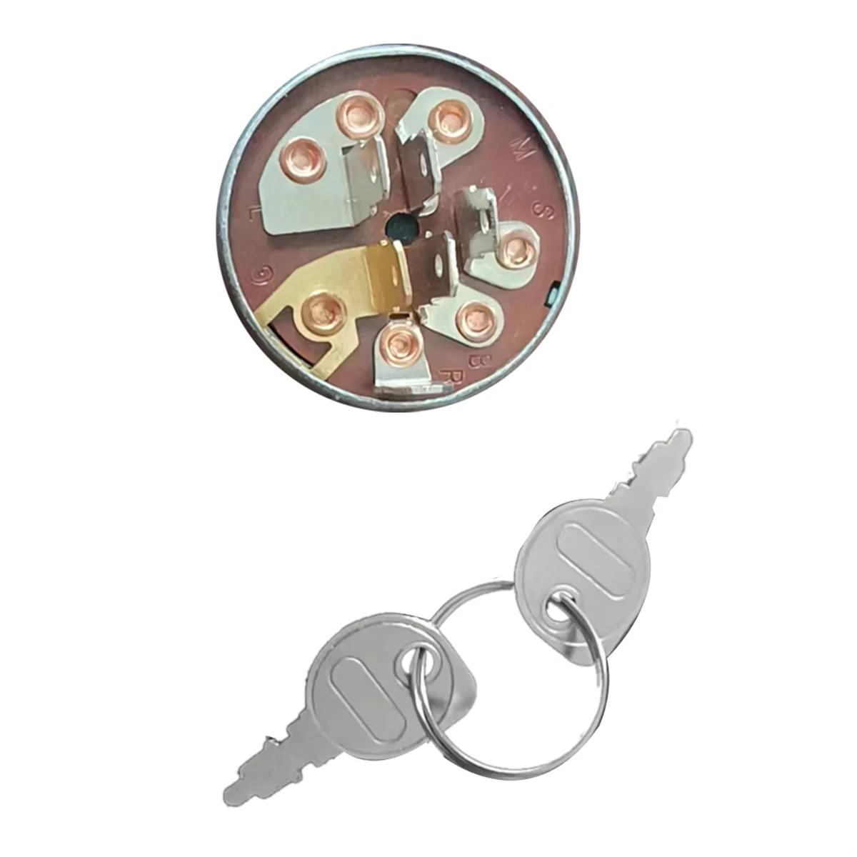 ใหม่เครื่องตัดหญ้าสวิทช์จุดระเบิด 6-Pin สวิทช์จุดระเบิดสําหรับเครื่องตัดหญ้าและยานพาหนะการเกษตรรถแทรกเตอร์ 532102972 /33-399