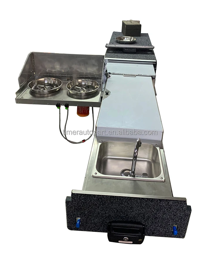 

Cool Car Overland Кемпинг Автомобиль Компактная система выдвижных ящиков 4X4 Выдвижная кухонная система Плита и раковина для внедорожников Грузовики Пикап