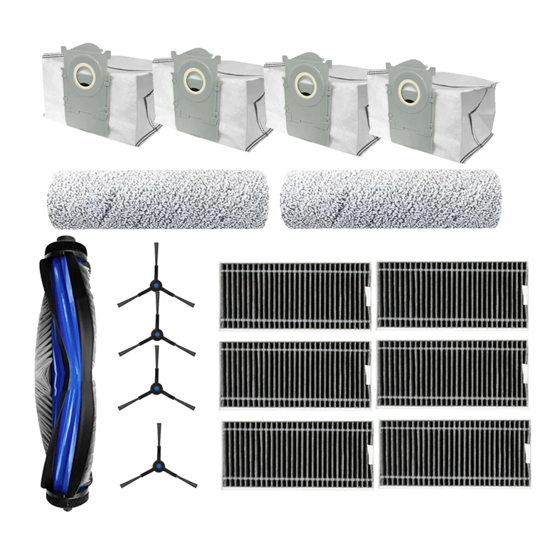 17 Pcs for X8 Pro Omni Robot Vacuum Main Side Brush Mop Filter Dust Bags Ultra Accessories-A57M