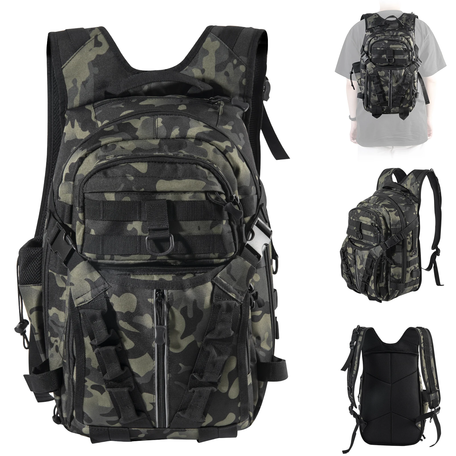 

Goture Water Proof Fishing Tactical Backpack Outdoo Travel Fishing Bag Climbing Hunting Backpack Fishing Hiking Backpack