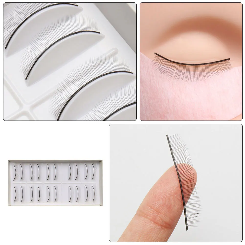 False Eyelashes Self Adhesive Mimic Natural Length Curl Shape Training Extensions For Practice Lash Techniques Makeup