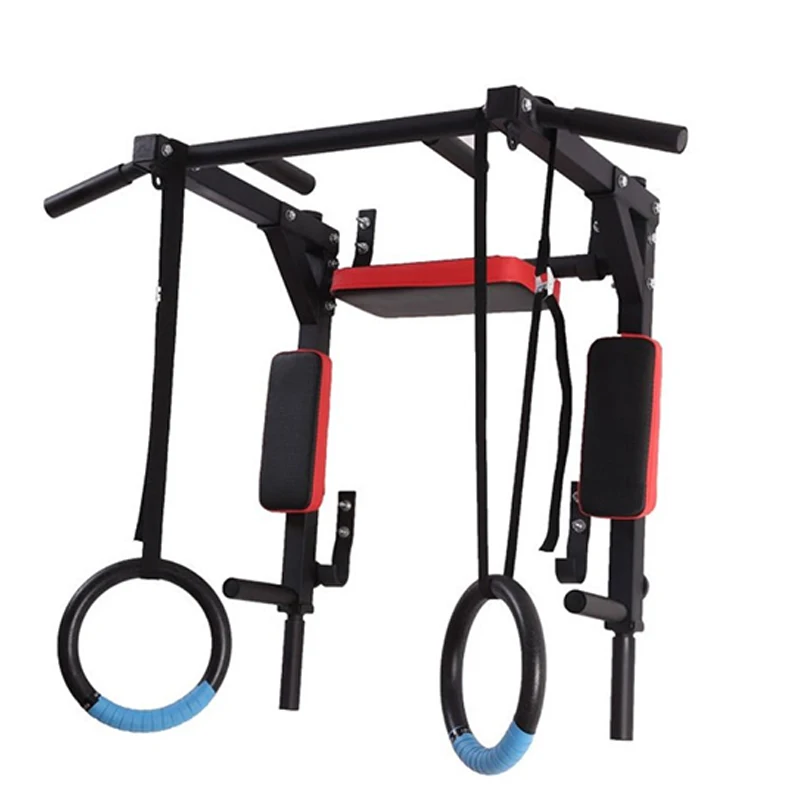 Heavy Duty Wall Mounted Parallel And Pull Up Bar, Steel Frame For Strength Training In Indoor Home Gym