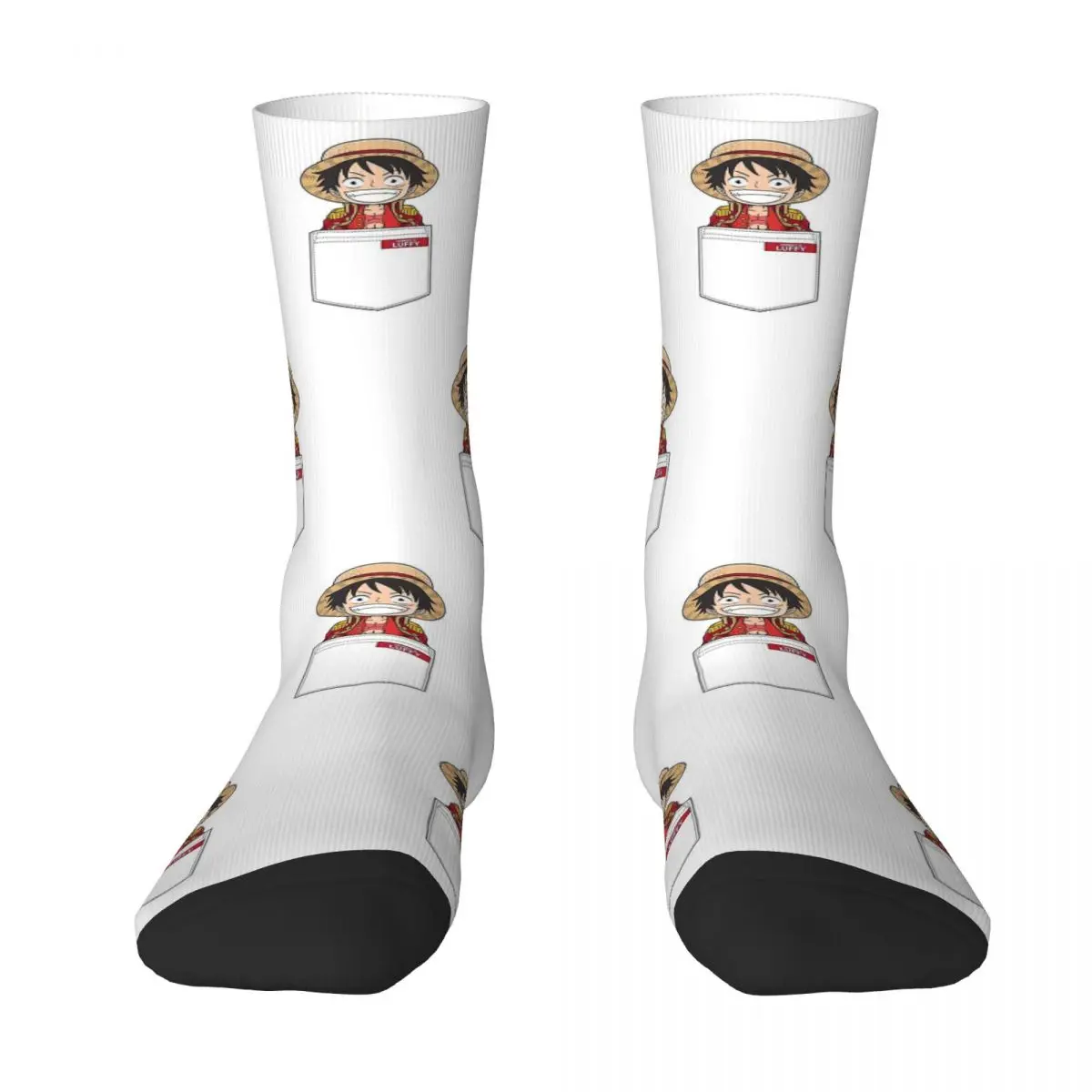 Straw Hat Mugiwara Luffy Unisex Winter Socks Warm Happy Socks Street Style Crazy Sock