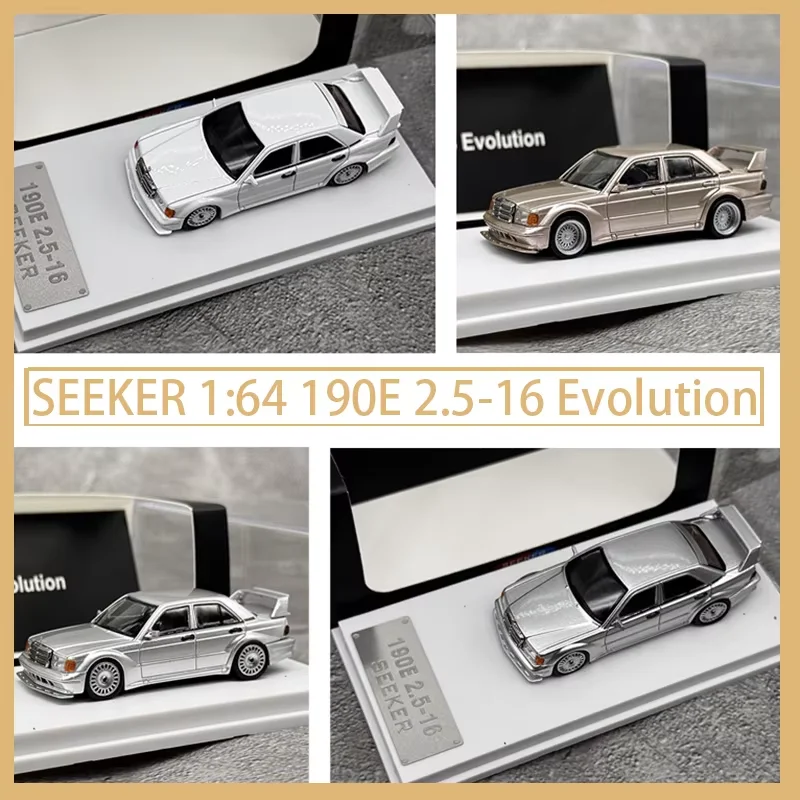 

SEEKER 1:64 Scale 190E 2.5-16 Evolution Alloy Car Model Ornament Souvenir Display Collection Hobby Gift