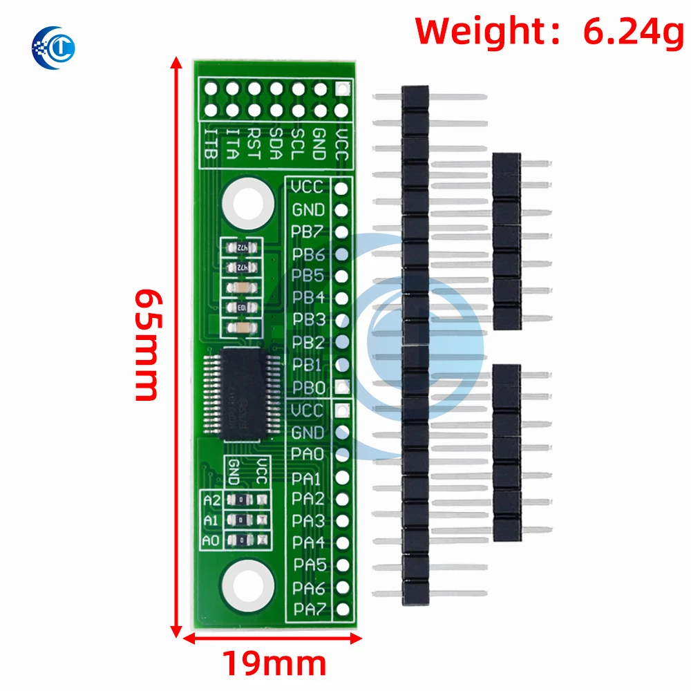 MCP23017-E/SS I2C IIC Expander Board Module I2C to 16IO IIC Input/Output Expansion Board MCP23017 3.0V-5.5V