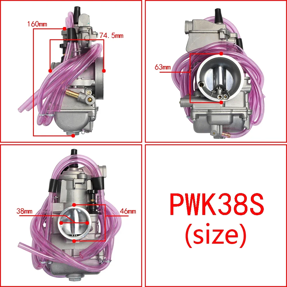 Motorcycle Carburetor PWK36S PWK38S Air Striker For 125cc 200cc 250cc 300cc Dirt Bike Motocross UTV ATV Replacement Parts