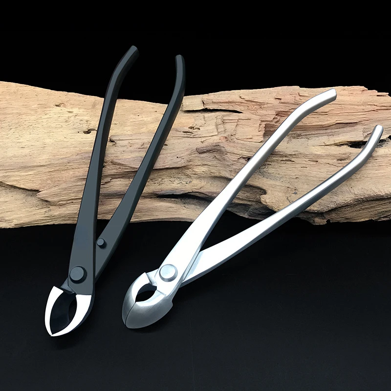 

2 в 1, резак для бонсай, износостойкая эргономичная ручка, резак для вогнутых ветвей, резак для наружного сада, нержавеющая сталь/сплав