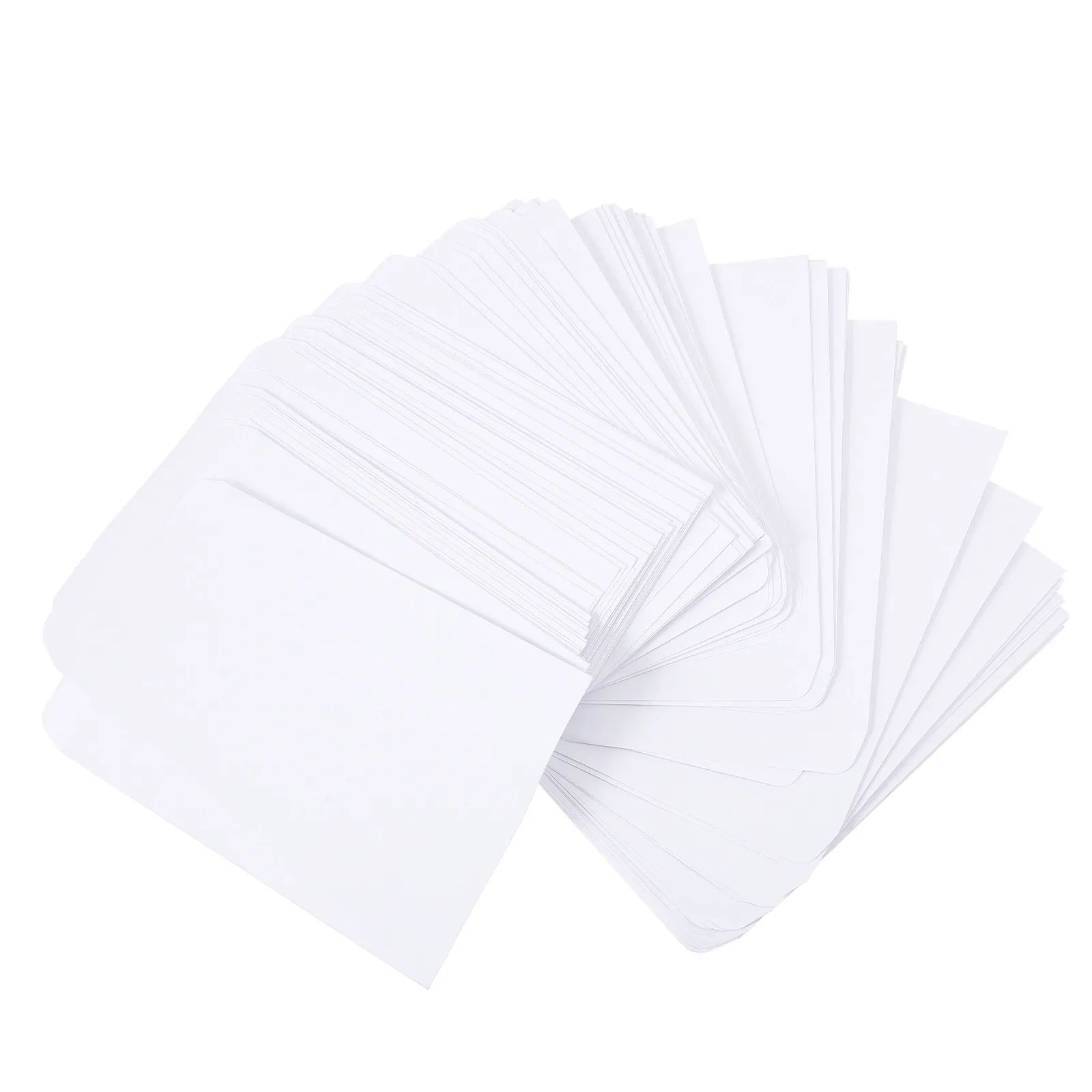 

100Pcs Premium Thickened Blank Envelopes Cash Bills Receipts Document Organizer Storage Bags for Business School Park Travel