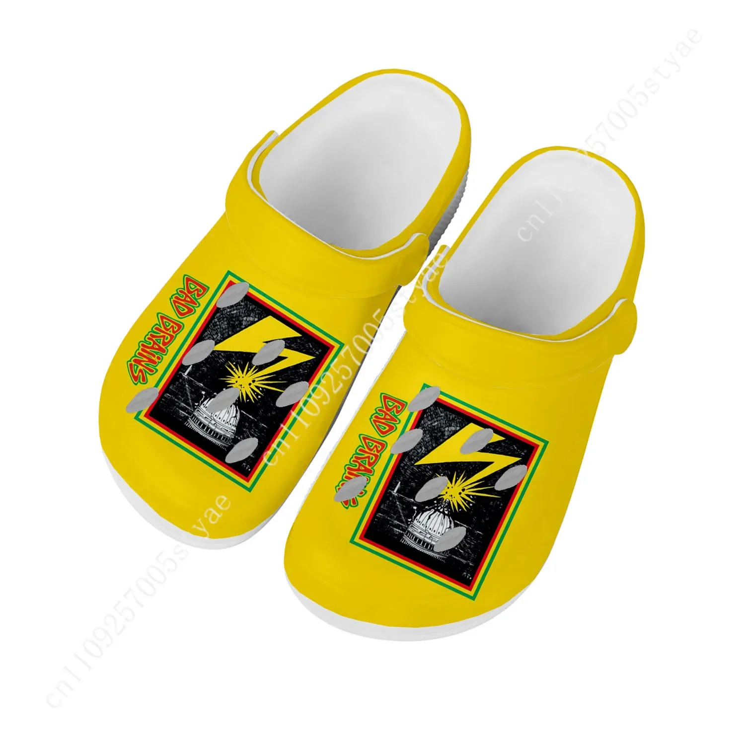 Bad Brains Sandals Mens Women Water Shoes Home Garden Clogs Custom Made Beach Bath Breathable Hole Slippers - view 3