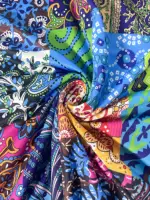Women's Vibrant Paisley Pattern Sleeveless Jumpsuit for Spring/Summer Casual Wear - Image 3