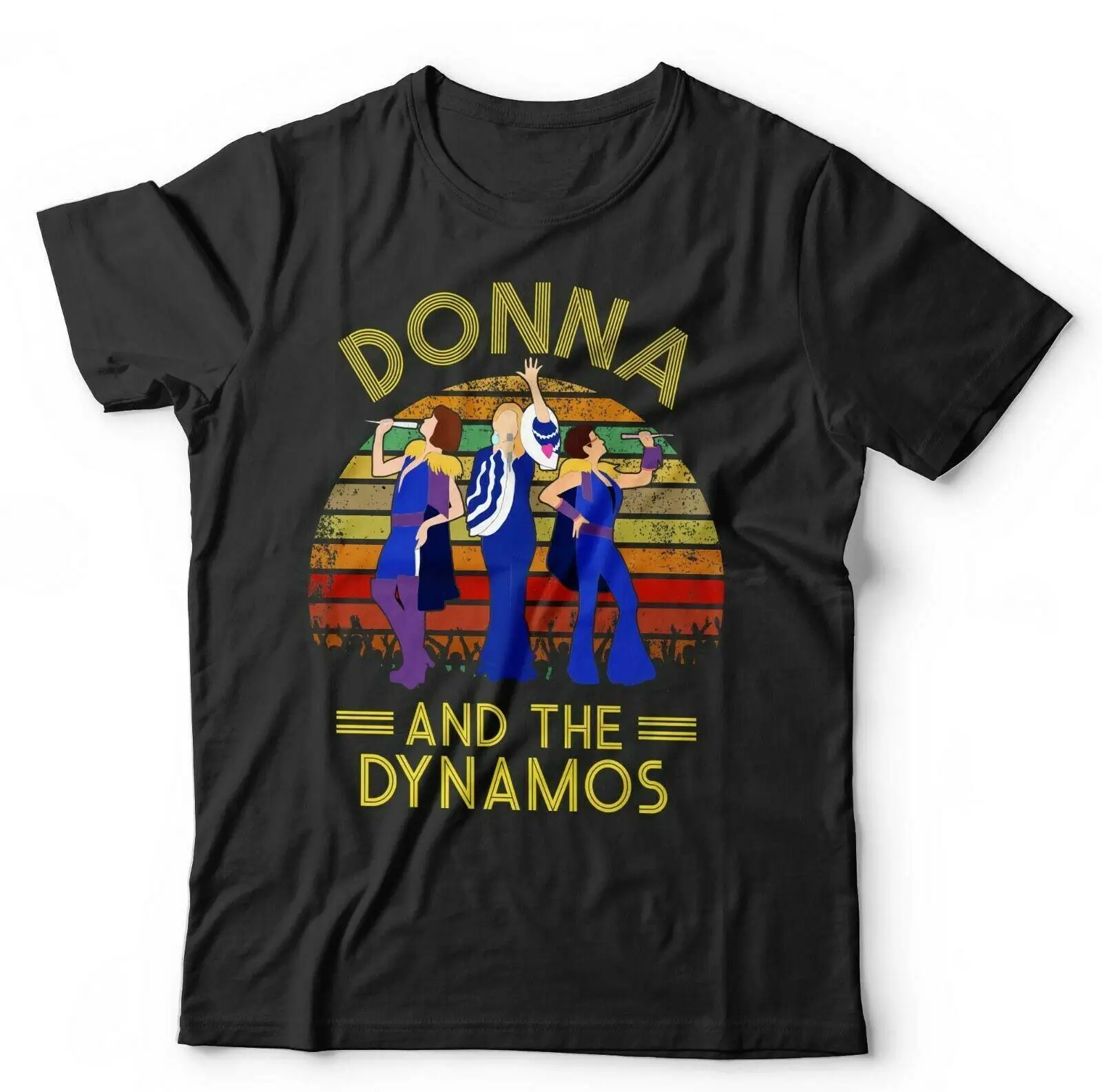 Футболка Donna and the Dynamos унисекс и дети мама Mia музыка Бенни Бьорн