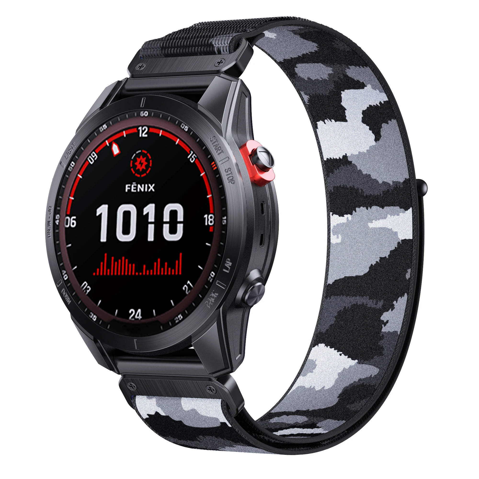 22 26mm Nylon Easy Fit Camo Strap Wristband For Garmin Fenix5/5XPlus/6/6XPro/7X/Instinct Replaceable Fashion Watch Band Bracelet